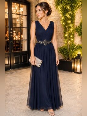 jessica howard navy lace dress Navy Jessica Howard Evening Gowns Petite Dresses Jessica Howard Navy Lace  Dress Maxi Prom Dresses